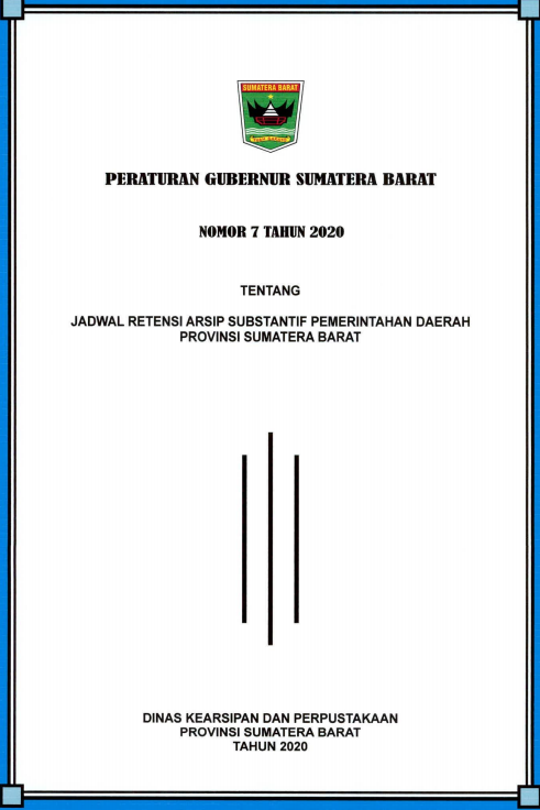 Pedoman Pengelolaan Administrasi di Lingkup Pemerintahan Daerah Provinsi Sumatera Barat