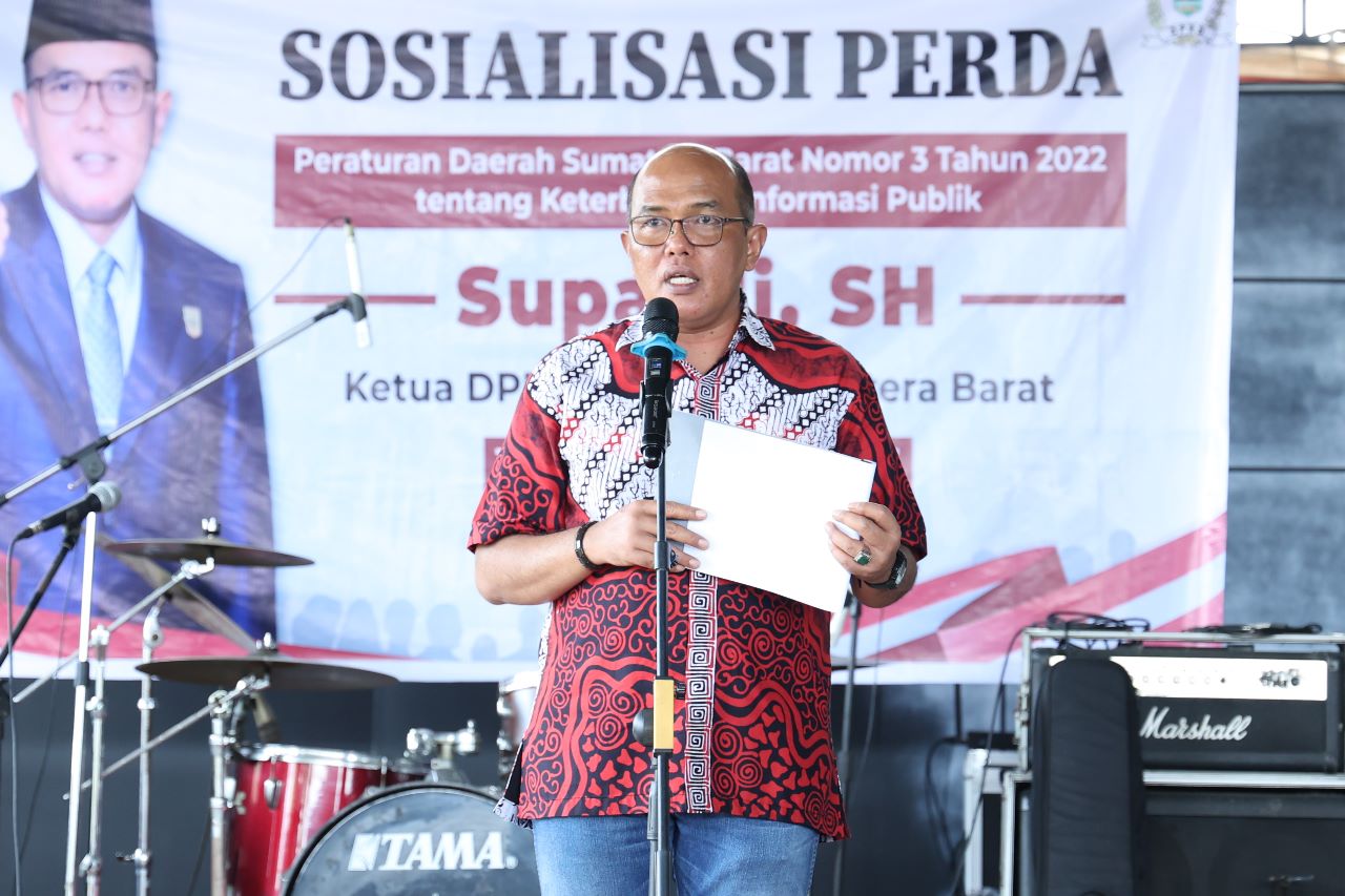 Pentingnya Hak Untuk Tahu, Ketua DPRD Sumbar Sosialisasikan Perda Keterbukaan Informasi Publik